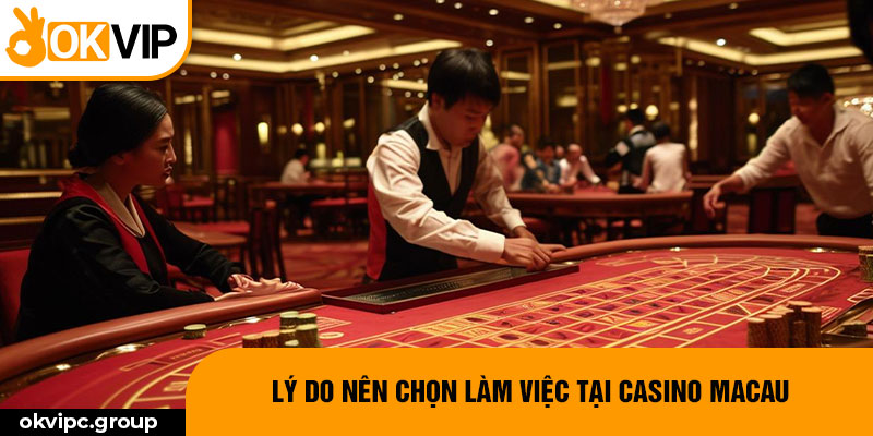 Lý do nên chọn làm việc tại casino Macau