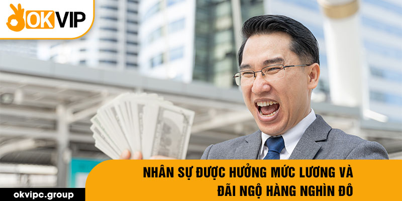 Nhân sự được hưởng mức lương và đãi ngộ hàng nghìn đô