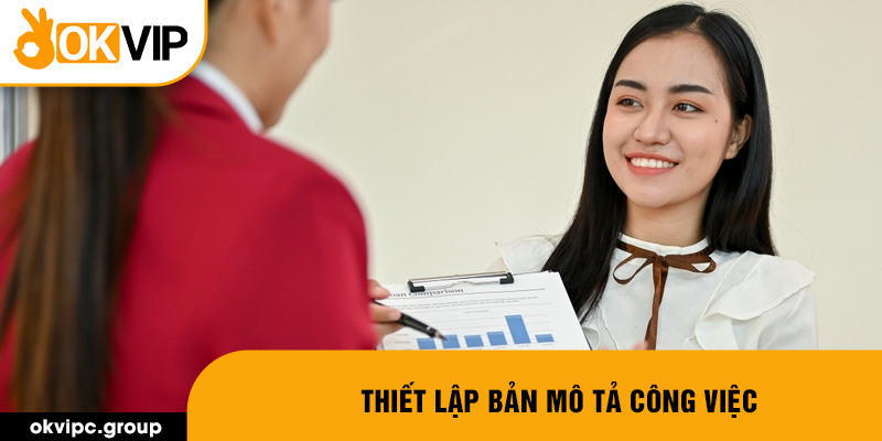 Thiết lập bản mô tả công việc